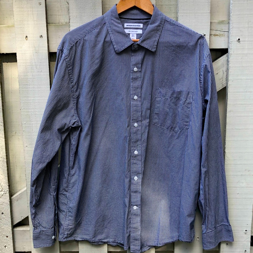 Black Gingham Check Dress Shirt